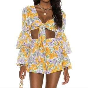 Tularosa Lydia Top in Periwinkle Floral Size Small New With Tags